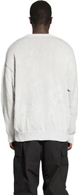 발렌시아가 FW22 자수 로고 크루넥 풀오버 스웨터 남성 오프화이트 696226T32529012 Details for 발렌시아가 FW22 자수 로고 크루넥 풀오버 스웨터 남성 오프화이트 696226T32529012