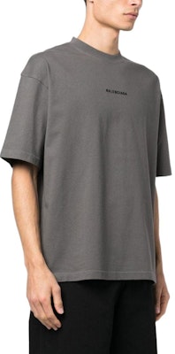 Camiseta Gris Balenciaga FW22 Regular Fit con Logo Bordado. 612966TNVG91300 Purchase Camiseta Gris Balenciaga FW22 Regular Fit con Logo Bordado. 612966TNVG91300