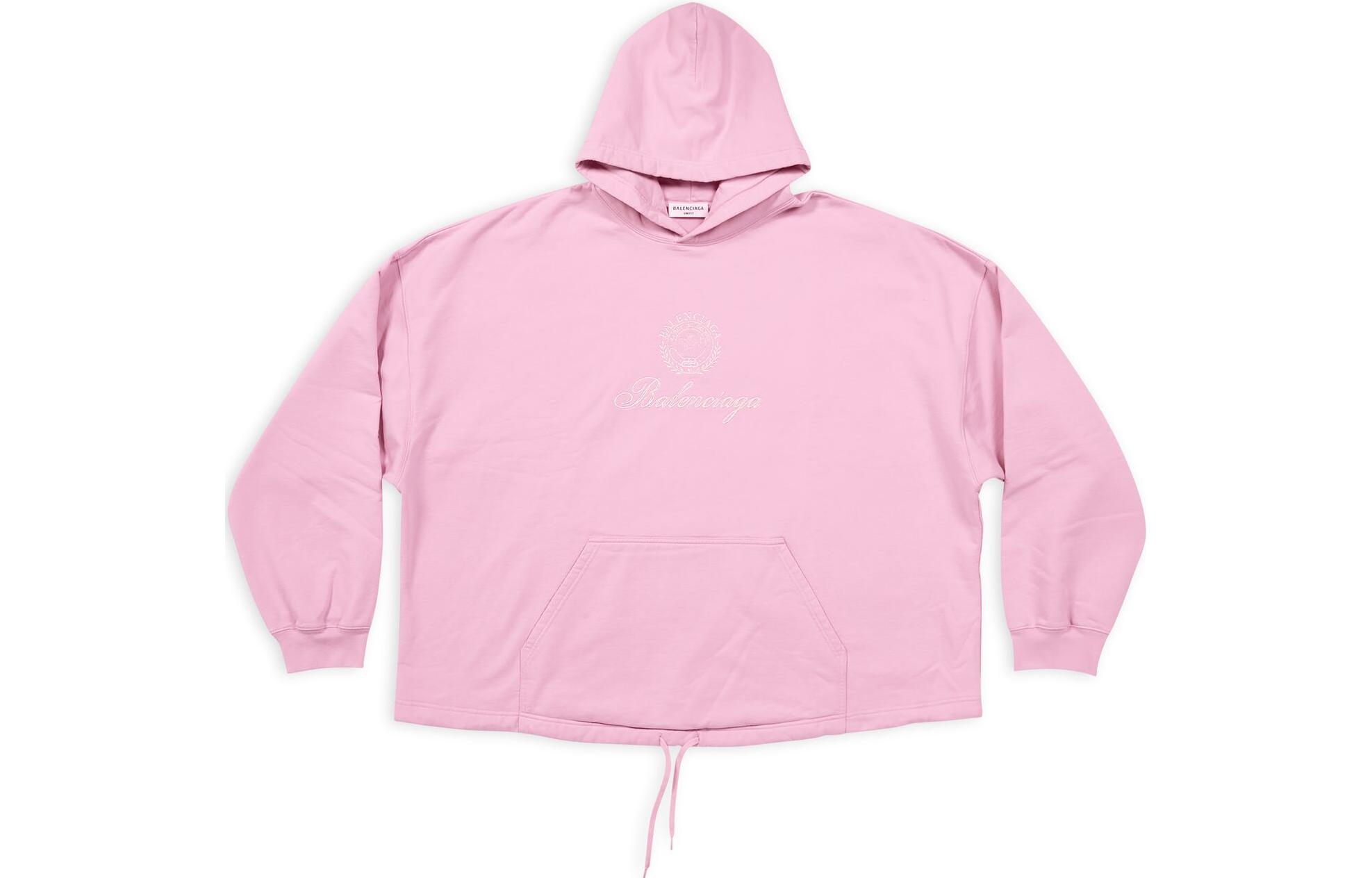 Balenciaga FW22 Geometric Pattern Oversized Hoodie Unisex Pink. 704023TMVL30550