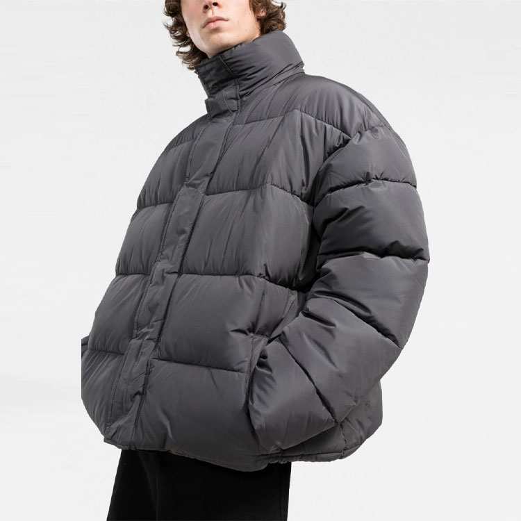 Balenciaga FW22 Grey Logo Embroidered Jacket  Oversized Fit 642228TYD361404 圖 5