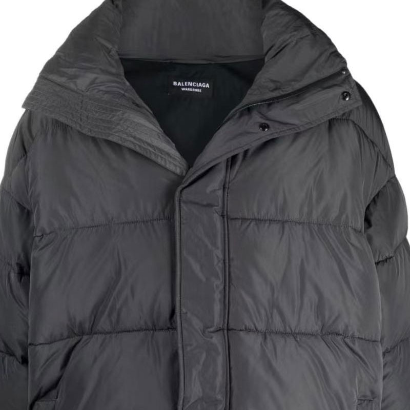 Balenciaga FW22 Grey Logo Embroidered Jacket  Oversized Fit 642228TYD361404 圖 6