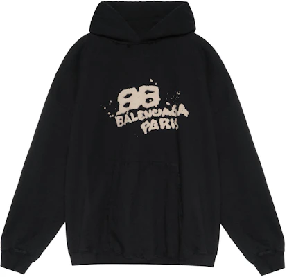 Balenciaga FW22 Hand Drawn Logo Print Black Hoodie Oversized Fit. 620973TNVQ11059 Order Balenciaga FW22 Hand Drawn Logo Print Black Hoodie Oversized Fit. 620973TNVQ11059