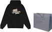 Shop Balenciaga FW22 Hand Drawn Logo Print Black Hoodie Oversized Fit. 620973TNVQ11059