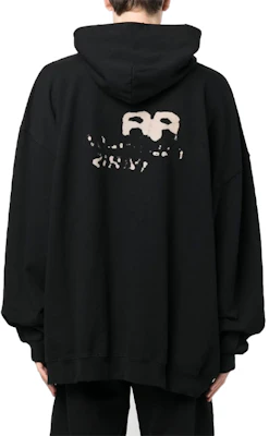 Balenciaga FW22 Hand Drawn Logo Print Black Hoodie Oversized Fit. 620973TNVQ11059 Purchase Balenciaga FW22 Hand Drawn Logo Print Black Hoodie Oversized Fit. 620973TNVQ11059