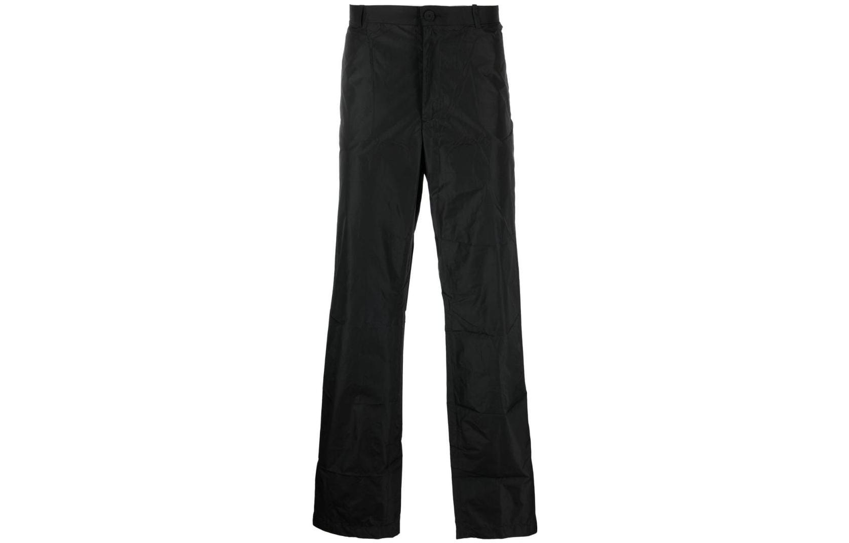 Balenciaga FW22 High-Waist Loose-Fit Casual Pants Unisex - Black 720217TMO051000