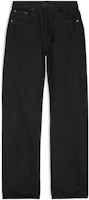 Balenciaga FW22 High-Waisted Loose Fit Black Straight Jeans Men 724715TNW401105 Balenciaga FW22 High-Waisted Loose Fit Black Straight Jeans Men 724715TNW401105