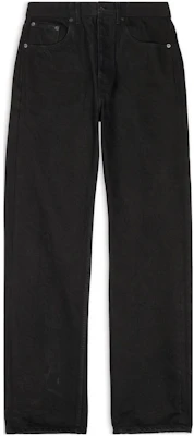 Balenciaga FW22 Jeans Pria High-Waisted Loose Fit Hitam Straight Cut 724715TNW401105 Buy Balenciaga FW22 Jeans Pria High-Waisted Loose Fit Hitam Straight Cut 724715TNW401105