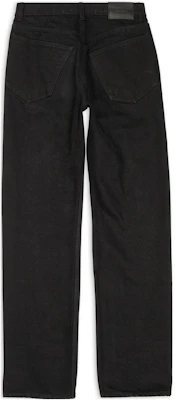 Balenciaga FW22 Jeans Pria High-Waisted Loose Fit Hitam Straight Cut 724715TNW401105 Lookbook Balenciaga FW22 Jeans Pria High-Waisted Loose Fit Hitam Straight Cut 724715TNW401105