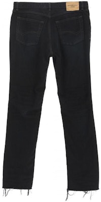 발렌시아가 FW22 남성용 하이웨이스트 스트레이트핏 블랙 데님 진. 719333TNW541129 Lookbook 발렌시아가 FW22 남성용 하이웨이스트 스트레이트핏 블랙 데님 진. 719333TNW541129