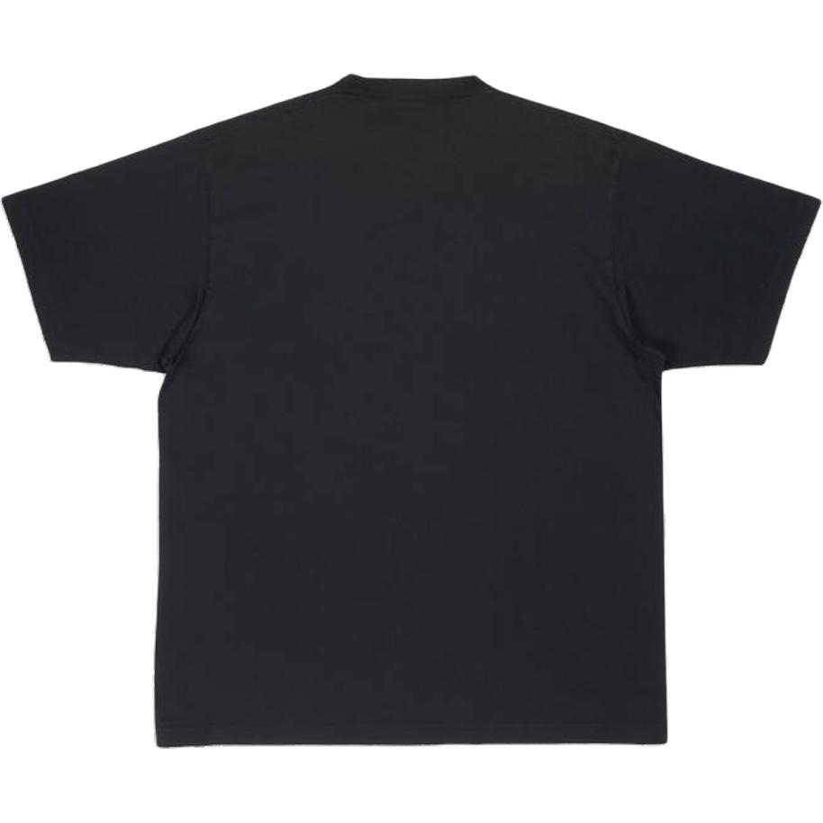 Lookbook バレンシアガ FW22 レターロゴ オーバーサイズ ユニセックス ブラックTシャツ. 651795TNVL11070