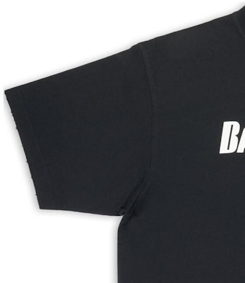Balenciaga FW22 Letter Logo Oversized Unisex Black T-Shirt. 651795TNVL11070 Sizing Balenciaga FW22 Letter Logo Oversized Unisex Black T-Shirt. 651795TNVL11070