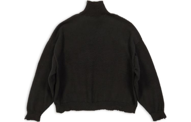Balenciaga FW22 Letter Logo Print High-Neck Knit Sweater Unisex Oversized Black. 718728T32571070 圖 3