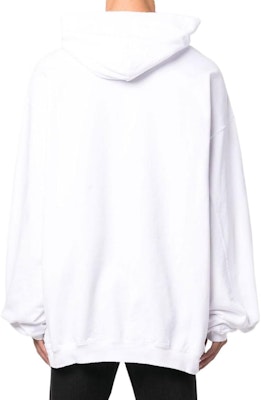 Balenciaga FW22 Letter Logo Print Oversized Hoodie White Long Sleeve. 729361TNVL29040 Shop Balenciaga FW22 Letter Logo Print Oversized Hoodie White Long Sleeve. 729361TNVL29040