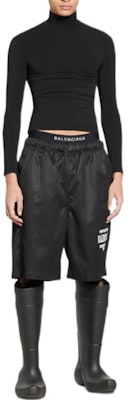 Balenciaga FW22 Letter Logo Print Relaxed Fit Casual Shorts Black Men 704719TKP241000 Shop Balenciaga FW22 Letter Logo Print Relaxed Fit Casual Shorts Black Men 704719TKP241000