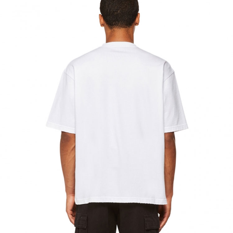 Balenciaga FW22 Letter Logo Print White Casual T-Shirt Regular Fit . 612966TMVB49040 圖 6