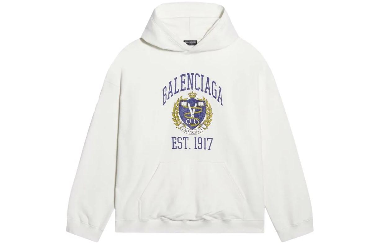 Balenciaga FW22 Letter Logo Printed Hoodie Men’s White Oversized Fit. 674986TLV901375 圖 2