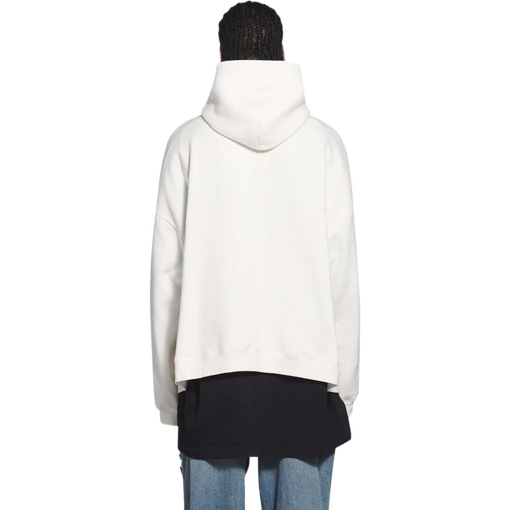 Balenciaga FW22 Letter Logo Printed Hoodie Men’s White Oversized Fit. 674986TLV901375 圖 4