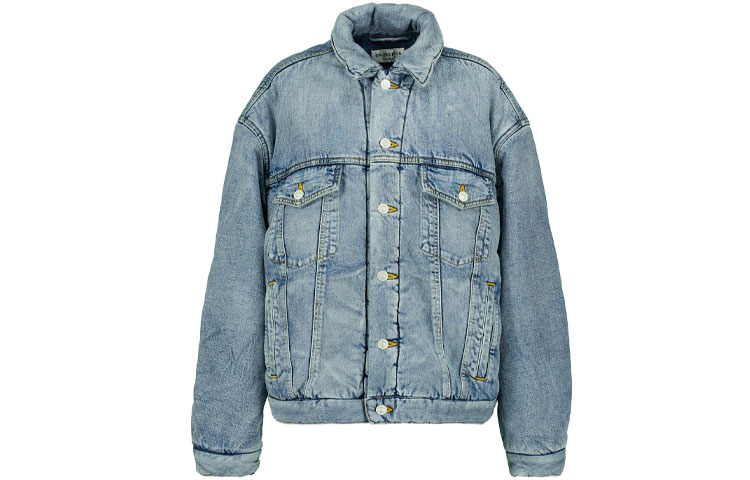 Order 巴黎世家FW22浅蓝色男女同款长袖加厚牛仔夹克 681689TJW924012