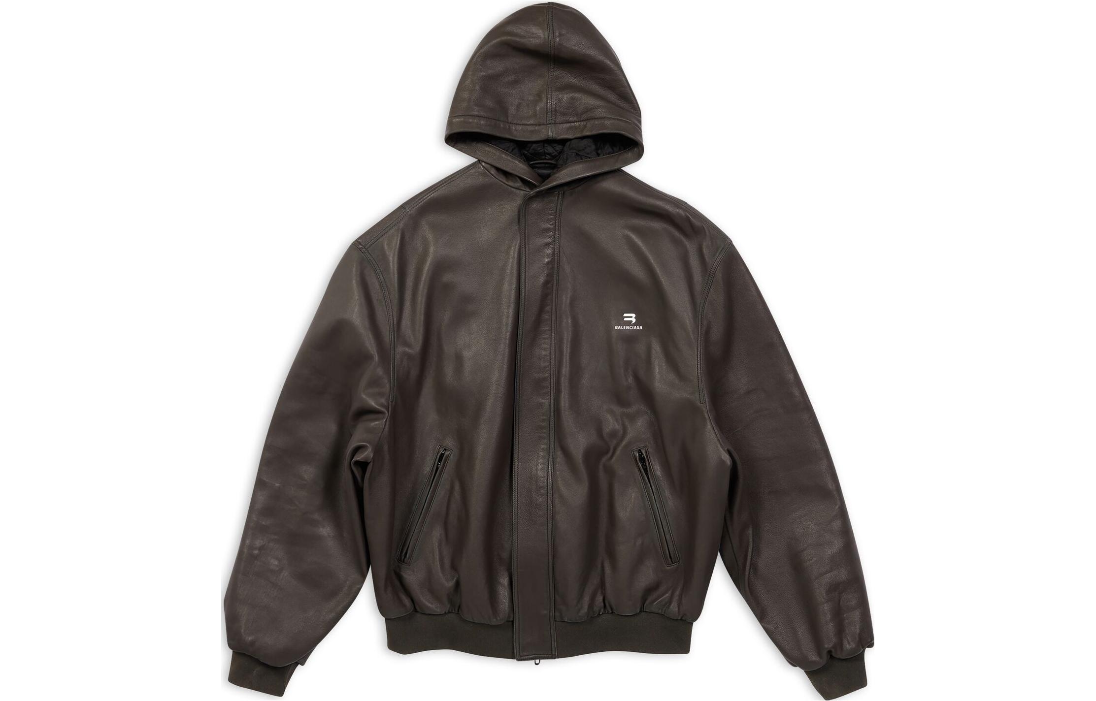 Balenciaga FW22 Logo Brown Hoodie Jacket Unisex. 719225TLS012135 圖 2