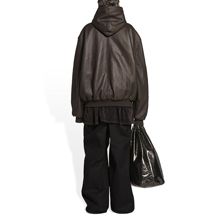 Balenciaga FW22 Logo Brown Hoodie Jacket Unisex. 719225TLS012135 圖 5