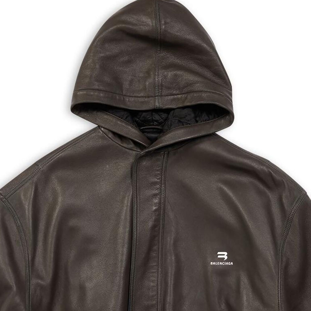 Balenciaga FW22 Logo Brown Hoodie Jacket Unisex. 719225TLS012135 圖 7