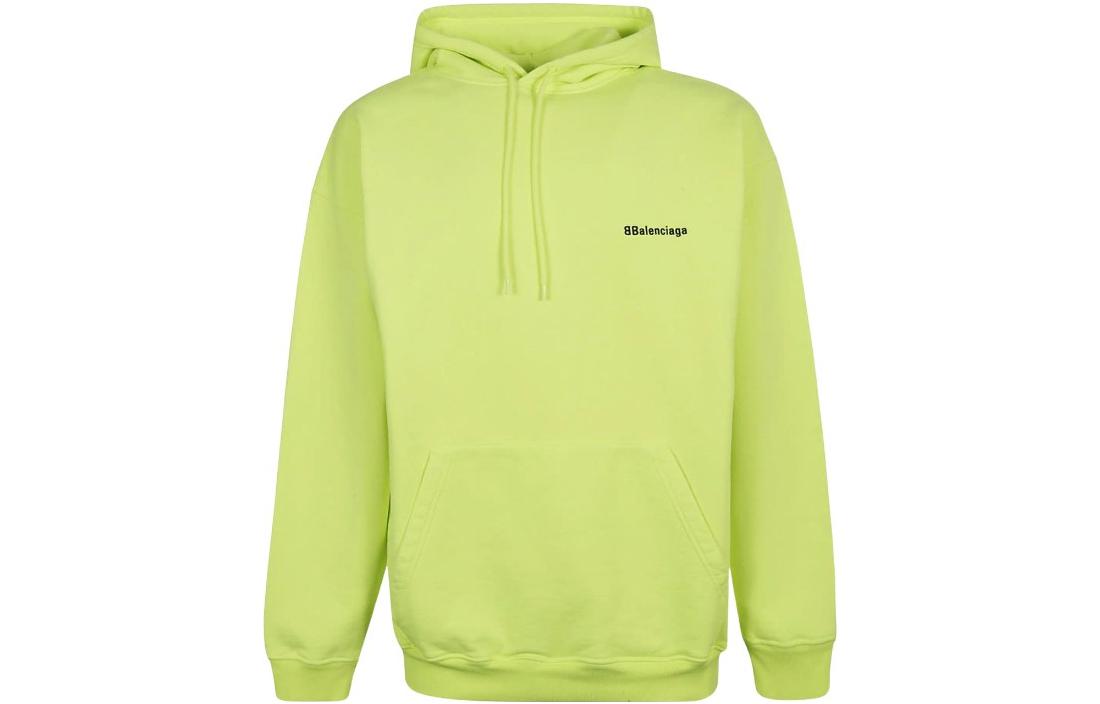 Balenciaga FW22 Logo Embroidered Pullover Sweatshirt Green () 570811TKVB57110