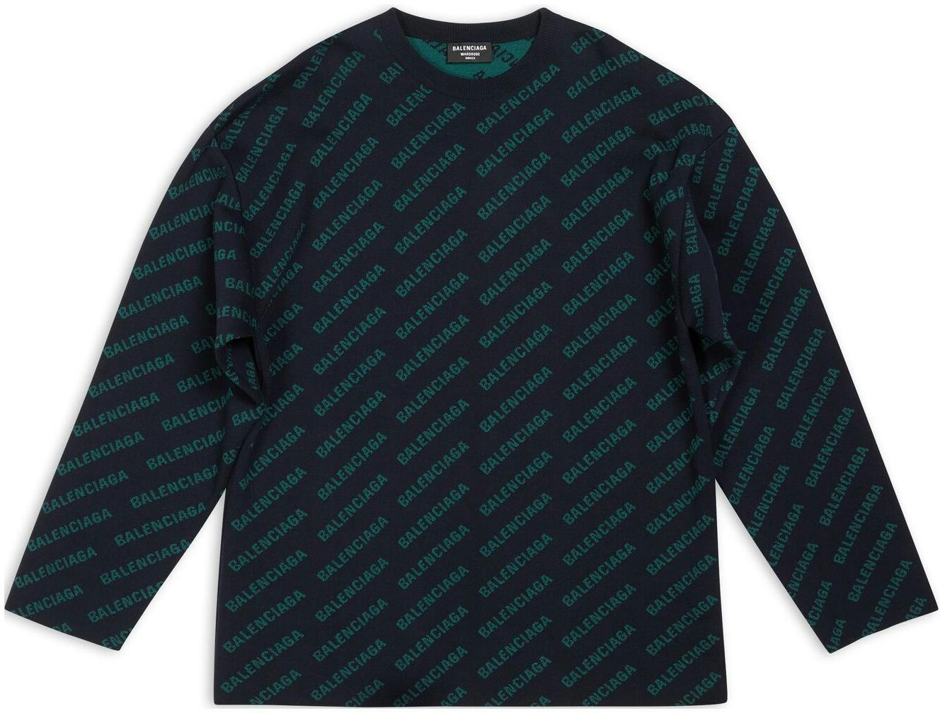 balenciaga-fw-22-logo-print-crewneck-sweater-dark-blue-736247-t32334301