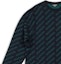 Details for Balenciaga FW22 Logo Print Crewneck Sweater - Dark Blue. 736247T32334301