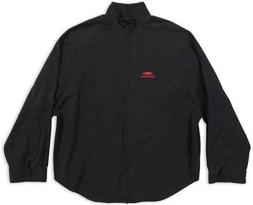 巴黎世家 FW22 标志刺绣宽松夹克黑色外套 720103TYB181000 Buy 巴黎世家 FW22 标志刺绣宽松夹克黑色外套 720103TYB181000