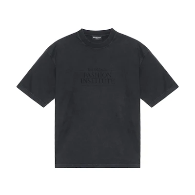 Balenciaga FW22 Logo Print Gray Regular Fit Crewneck T-Shirt . 612966TMVH68190