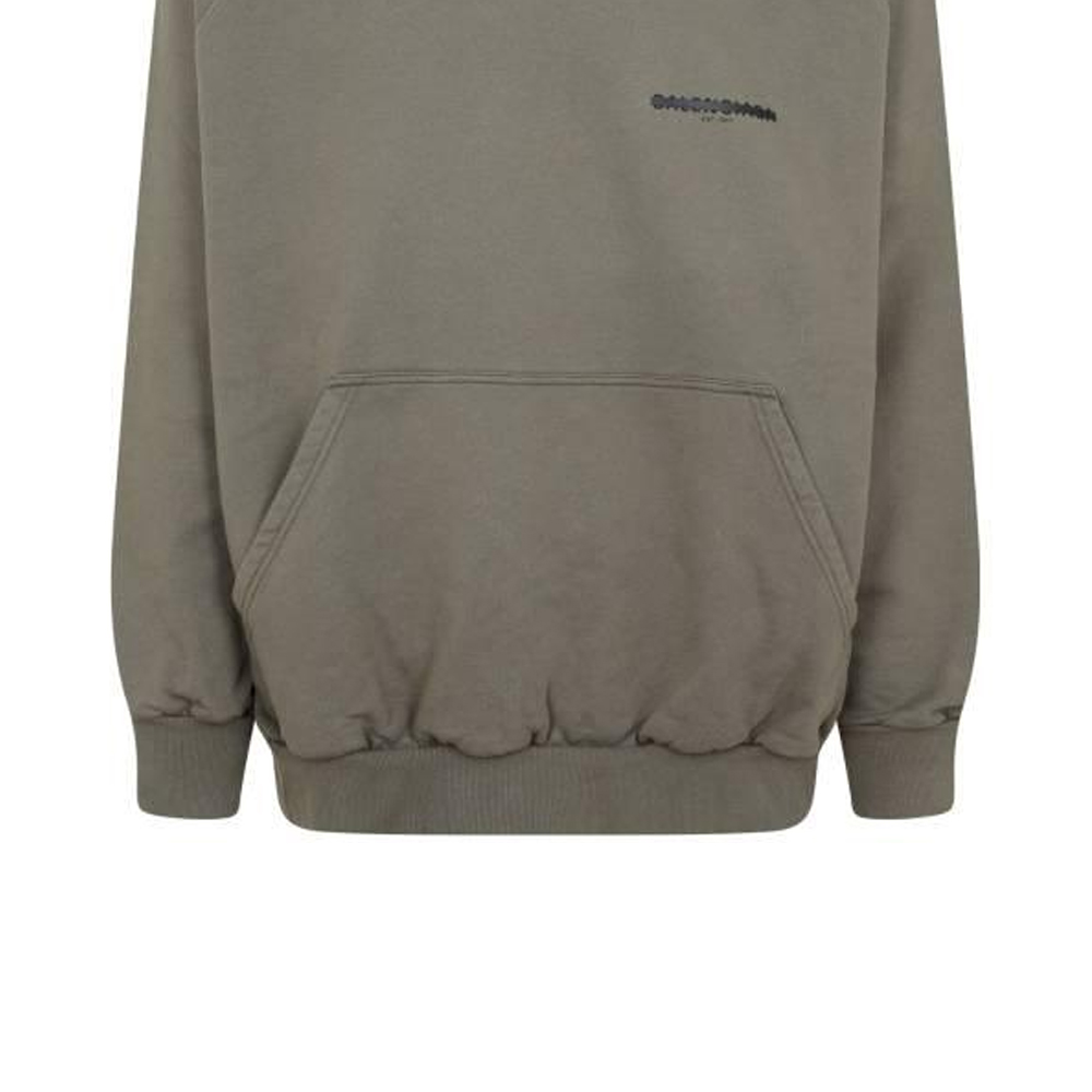 Balenciaga FW22 Logo Print Oversized Hoodie Military Green Menswear. 697879TMVH22930 圖 7