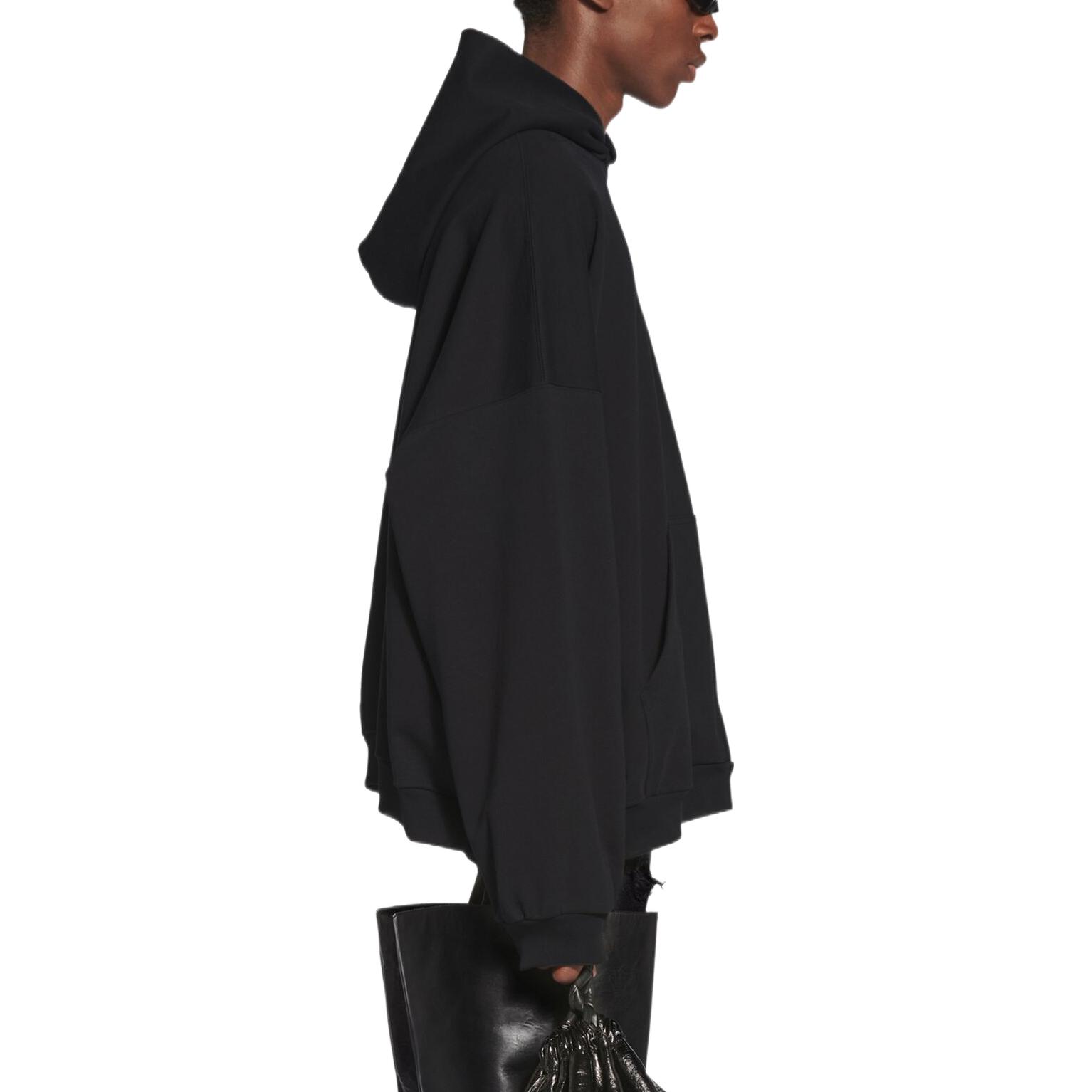 Balenciaga FW22 Logo Print Oversized Hoodie Unisex Black 713677-TNVG2-1089 圖 5