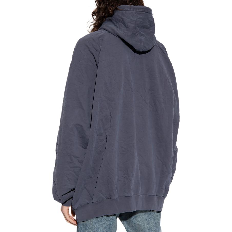 Details for バレンシアガ FW22 ロゴプリント オーバーサイズ プルオーバー スウェットシャツ ブルー 697879TMV964140