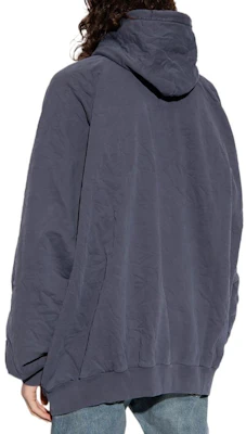 バレンシアガ FW22 ロゴプリント オーバーサイズ プルオーバー スウェットシャツ ブルー 697879TMV964140 Details for バレンシアガ FW22 ロゴプリント オーバーサイズ プルオーバー スウェットシャツ ブルー 697879TMV964140