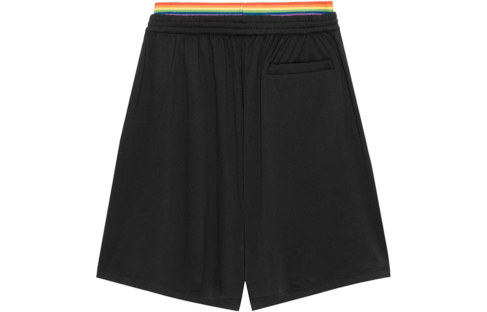 Order Balenciaga FW22 Logo Print Striped Relaxed Fit Shorts Black Men’s Casual Wear. 7040464C0B41000