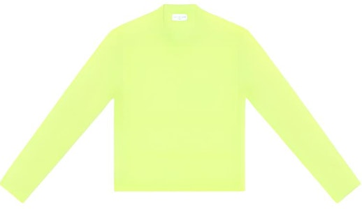 バレンシアガ FW22 ミニマリスト スリムフィット 長袖Tシャツ イエロー 704103TMVB77204 Buy バレンシアガ FW22 ミニマリスト スリムフィット 長袖Tシャツ イエロー 704103TMVB77204