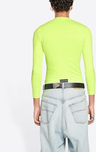 バレンシアガ FW22 ミニマリスト スリムフィット 長袖Tシャツ イエロー 704103TMVB77204 Details for バレンシアガ FW22 ミニマリスト スリムフィット 長袖Tシャツ イエロー 704103TMVB77204