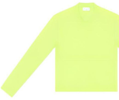 Balenciaga FW22 Kaos Lengan Panjang Slim Fit Minimalis Kuning 704103TMVB77204 Cheap Balenciaga FW22 Kaos Lengan Panjang Slim Fit Minimalis Kuning 704103TMVB77204