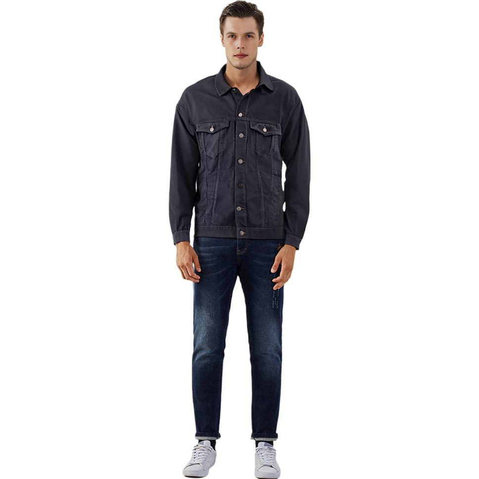 Balenciaga FW22 Monogram Print Single-Breasted Denim Jacket Black  Regular Fit 732230TNW541129 圖 6