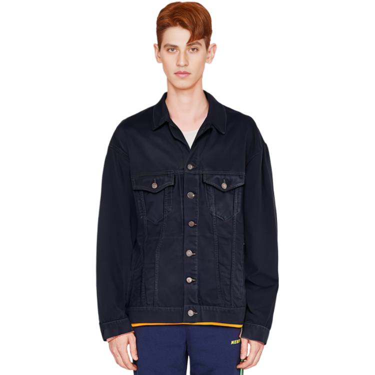 Balenciaga FW22 Monogram Print Single-Breasted Denim Jacket Black  Regular Fit 732230TNW541129 圖 7