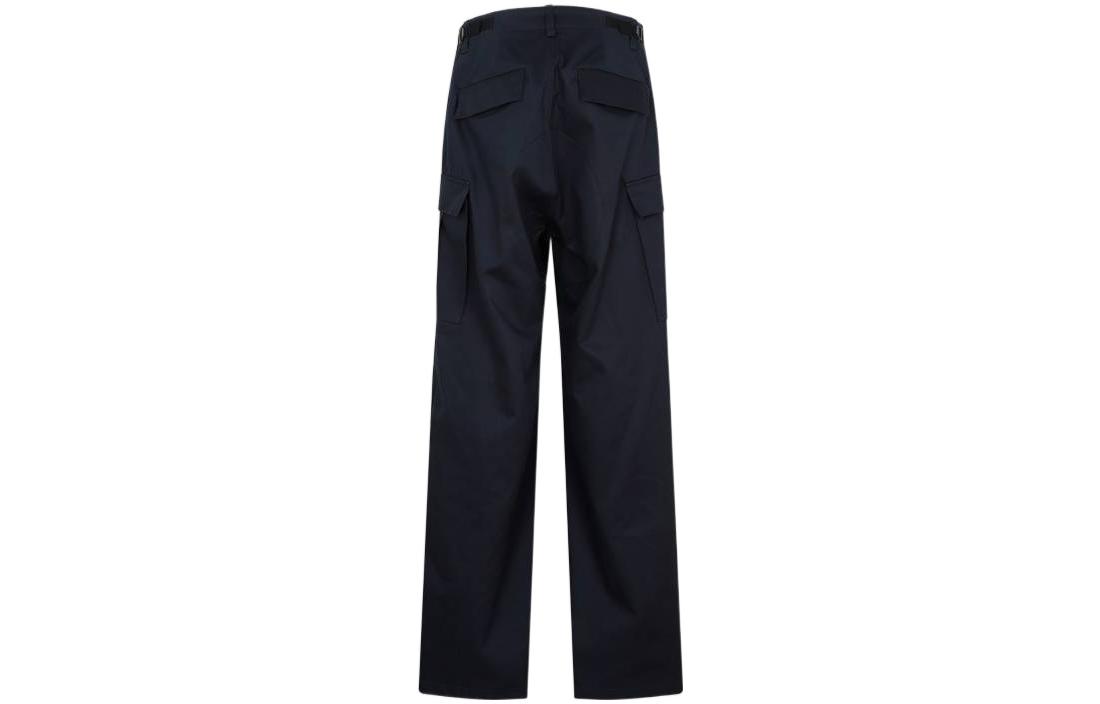 Lookbook Balenciaga FW22 海軍藍直筒拉鍊工裝褲 男女寬鬆版型 720229TNP028065