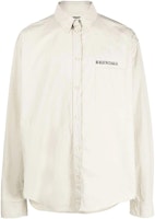 Balenciaga FW22 Nude Letter Print Loose Fit Button-Up Long Sleeve Shirt Men. 703843TKM019800 Balenciaga FW22 Nude Letter Print Loose Fit Button-Up Long Sleeve Shirt Men. 703843TKM019800