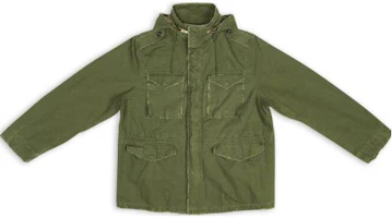 Balenciaga FW22 Oversized Green Hooded Jacket with Multiple Pockets Men 704498TKP272840 Balenciaga FW22 Oversized Green Hooded Jacket with Multiple Pockets Men 704498TKP272840