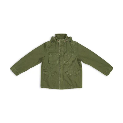 Balenciaga FW22 Oversized Green Hooded Jacket with Multiple Pockets Men 704498TKP272840