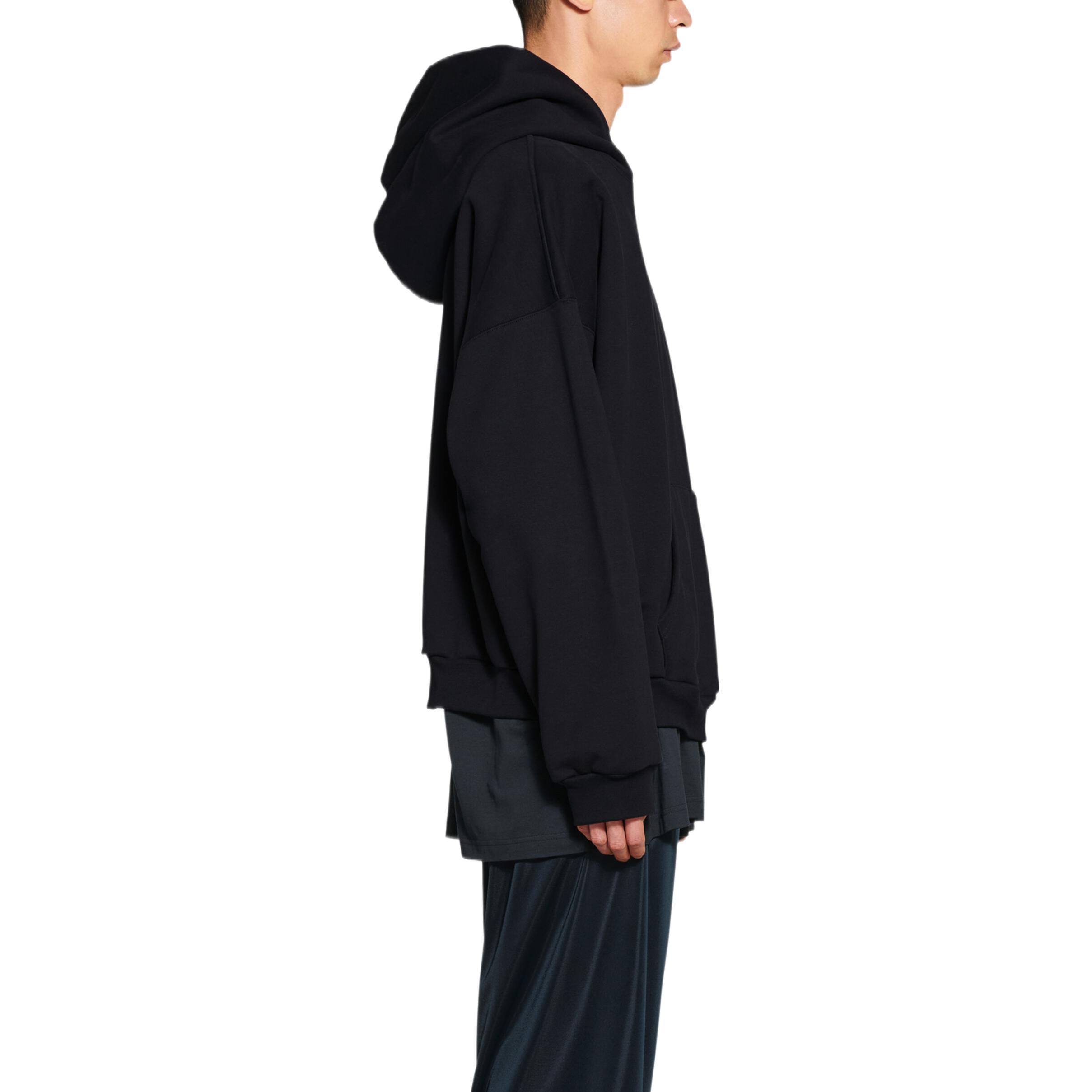 Balenciaga FW22 Oversized Hoodie Solid Black Pullover Sweatshirt 725565TNVL41000 圖 6