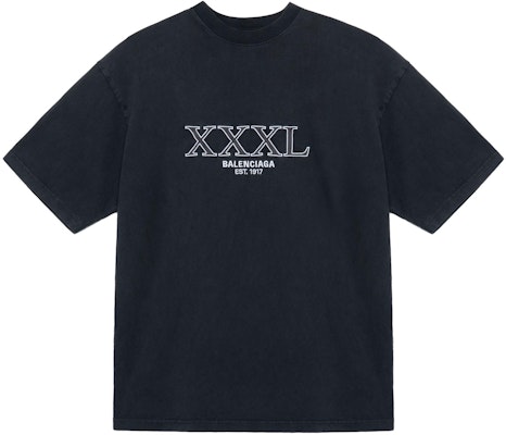 Balenciaga FW22 寬鬆版Logo印花黑色T恤 XXL 641675TNVD81070 Buy Balenciaga FW22 寬鬆版Logo印花黑色T恤 XXL 641675TNVD81070