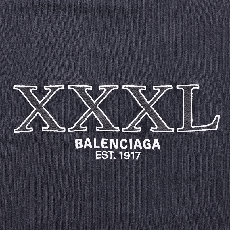Cheap Balenciaga FW22 寬鬆版Logo印花黑色T恤 XXL 641675TNVD81070