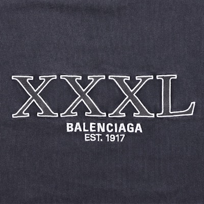 Balenciaga FW22 寬鬆版Logo印花黑色T恤 XXL 641675TNVD81070 Cheap Balenciaga FW22 寬鬆版Logo印花黑色T恤 XXL 641675TNVD81070