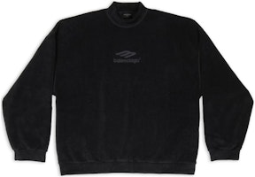 Balenciaga FW22 Oversized Logo Print Pullover Sweatshirt Black . 697975TMVA71069 Balenciaga FW22 Oversized Logo Print Pullover Sweatshirt Black . 697975TMVA71069