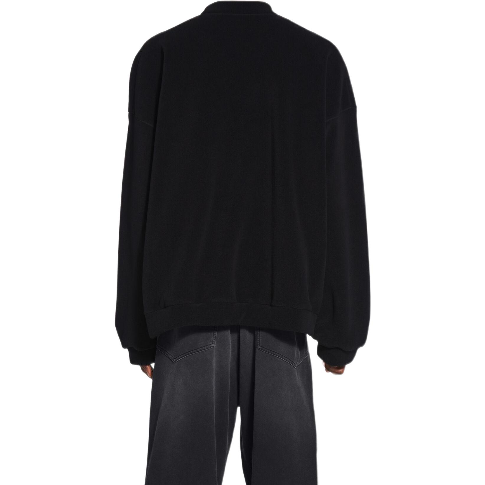 Purchase 巴黎世家 FW22 寬鬆版印花徽標黑色衛衣 697975TMVA71069